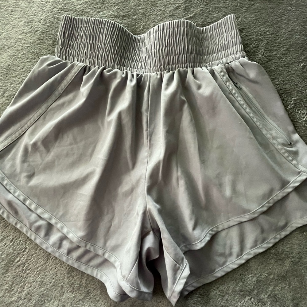 Grey Athletic Shorts Tight Waistband